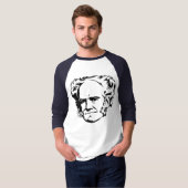 T-shirt Portrait d'Arthur Schopenhauer (Devant entier)
