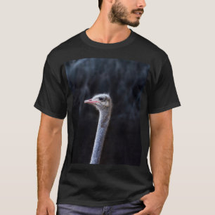 T-shirt portrait d'autruche