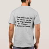 T-shirt Portrait de Benjamin Franklin (Dos)