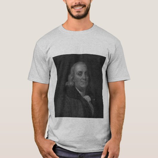 T-shirt Portrait de Benjamin Franklin (Devant)
