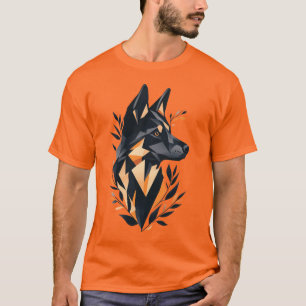 T-shirt Portrait de Berger Allemand stylisé