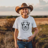 T-shirt Portrait de berger australien