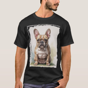 T-shirt Portrait de Bouledogue Français