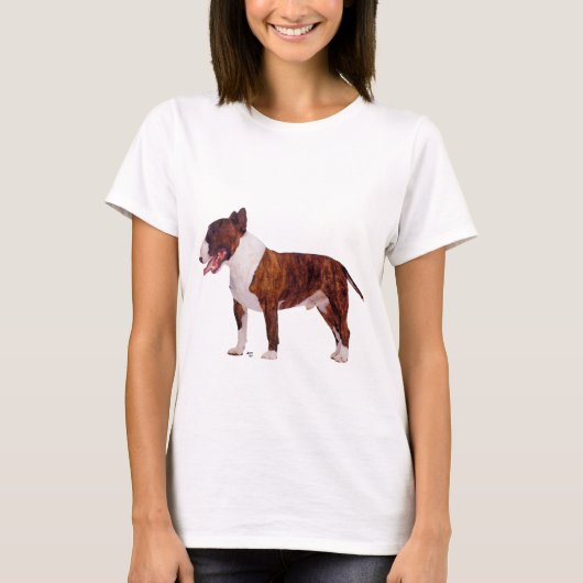 T-Shirt Portrait de Bull Terrier (Devant)
