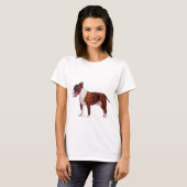 T-Shirt Portrait de Bull Terrier (Devant entier)
