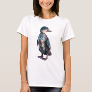 T-shirt Portrait de caneton hybride iridescent sarcelle Fe