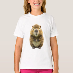 T-shirt Portrait de capybara adorable et flou pour enfants