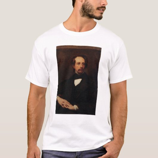 T-shirt Portrait de Charles Dickens 1855 (Devant)