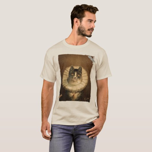 T-shirt Portrait de chat (Devant entier)