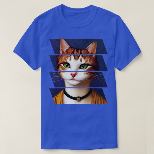 T-shirt Portrait de chat (Design devant)