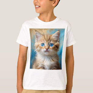 T-shirt Portrait de chat adorable