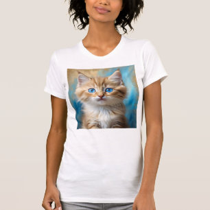 T-shirt Portrait de chat adorable