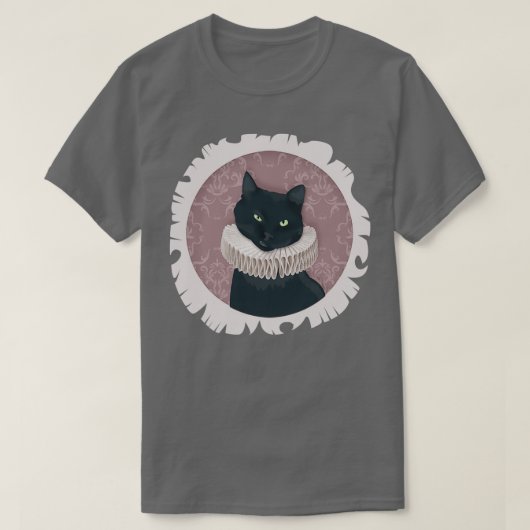 T-shirt Portrait de chat Renaissance (Design devant)