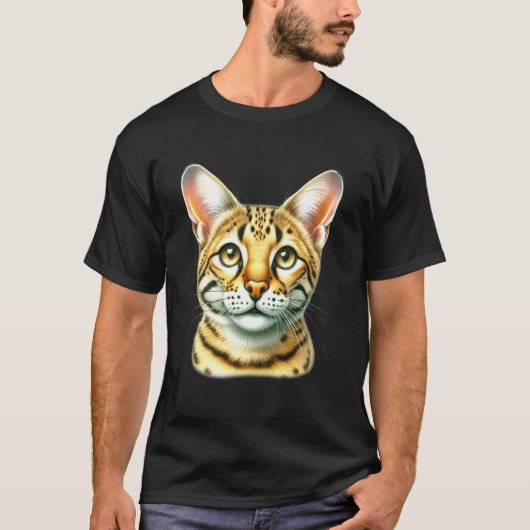 T-shirt Portrait de chat Savannah (Devant)