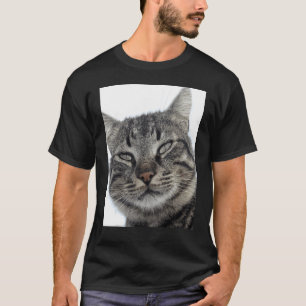 T-shirt Portrait de chat tigré brun charmant