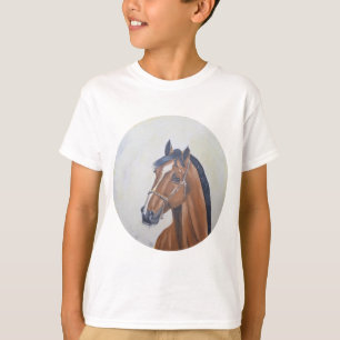T-Shirt Portrait de Cheval Majestueux