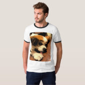 T-shirt portrait de chien (Devant entier)