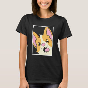 T-shirt Portrait de chien animal selfie Corgi