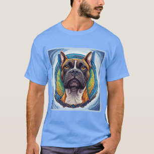 T-shirt Portrait de chien Art abstrait