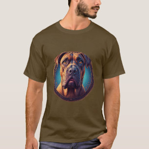 T-shirt Portrait de chien Art abstrait