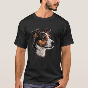 T-shirt Portrait de chien de Jack Russell Terrier