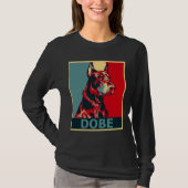 T-shirt Portrait de chien esthétique Doberman (Devant)