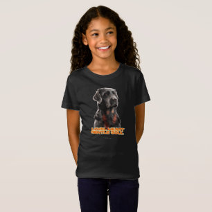 T-Shirt Portrait de chien noir élégant - Art réaliste pour