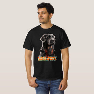 T-shirt Portrait de chien noir élégant - Art réaliste pour
