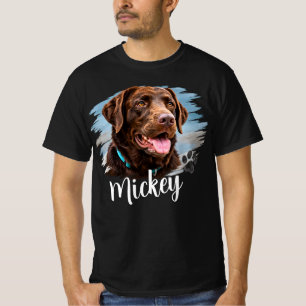 T-shirt Portrait de chien personnalisé