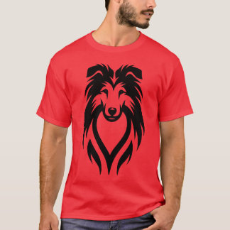 T-shirt Portrait de chien Portrait de chien Longhair Chien