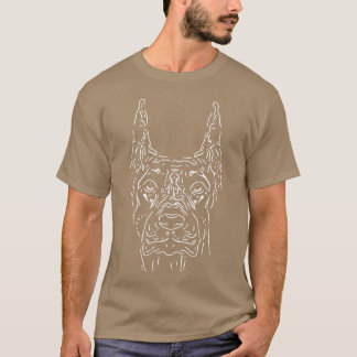 T-shirt Portrait de chien pour un cadeau de propriétaire d