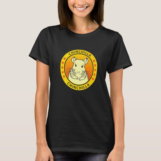 T-shirt Portrait de Chinchilla (Devant)