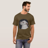 T-shirt Portrait de chiot Pit bull (Devant entier)