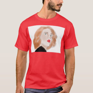T-shirt portrait de cicatrice
