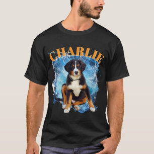 T-shirt Portrait de compagnie personnalisé vintage bootleg