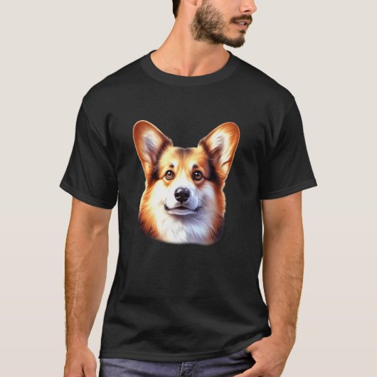 T-shirt Portrait de Corgi (Devant)