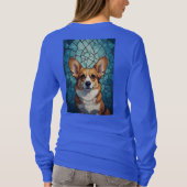 T-shirt Portrait de Corgi Amical (Dos)