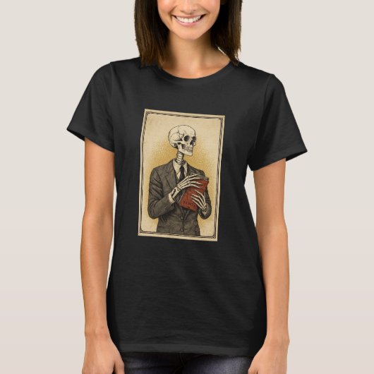 T-shirt Portrait de crâne (Devant)