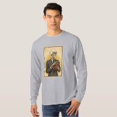 T-shirt Portrait de crâne (Devant entier)