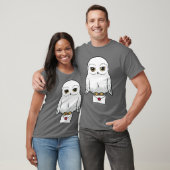 T-shirt Portrait de dessin animé mignon d'Hedwig Harry Pot (Unisexe)
