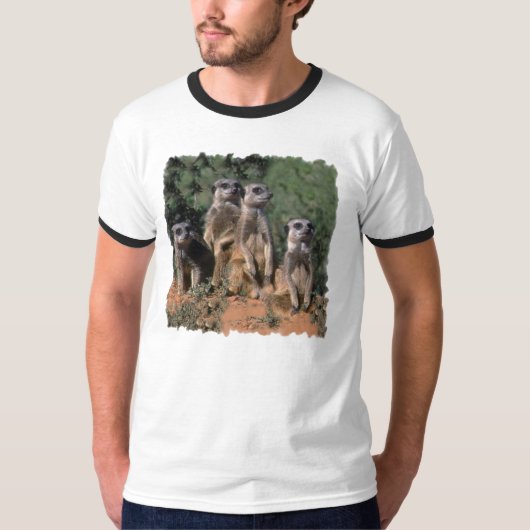 T-SHIRT PORTRAIT DE FAMILLE DE MEERKAT (Devant)