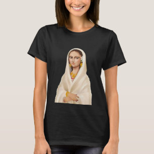 T-shirt Portrait de femme élégante   Illustration d'art cu