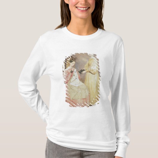 T-shirt Portrait de Florence Nightingale et de elle (Devant)
