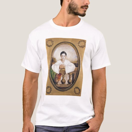 T-shirt Portrait de Gaspard Deburau comme Pierrot, c.1815 (Devant)