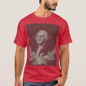 T-shirt Portrait de George Washington Eagle Stars Stripes (Devant)