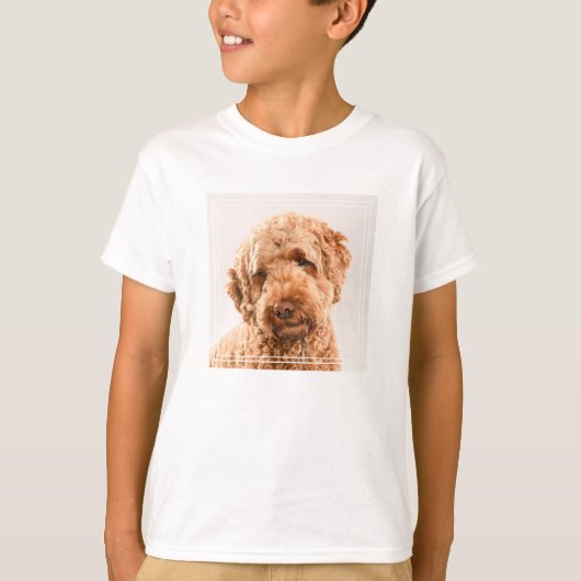 T-shirt Portrait de Goldendoodle Studio (Devant)