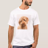 T-shirt Portrait de Goldendoodle Studio (Devant)