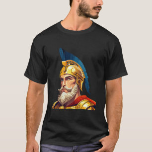 T-shirt Portrait de guerrier grec antique