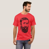 T-shirt Portrait de Henry David Thoreau (Devant entier)