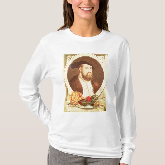 T-shirt Portrait de Hernan Cortes (Devant)